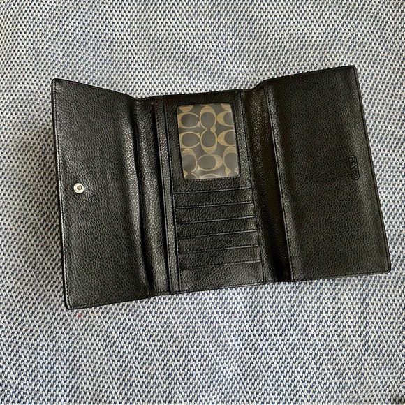 Coach long black wallet - Picture 4 of 8